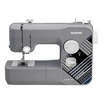 MAQUINA FAMILIAR 17 PUNTADAS GRIS	LX3817G