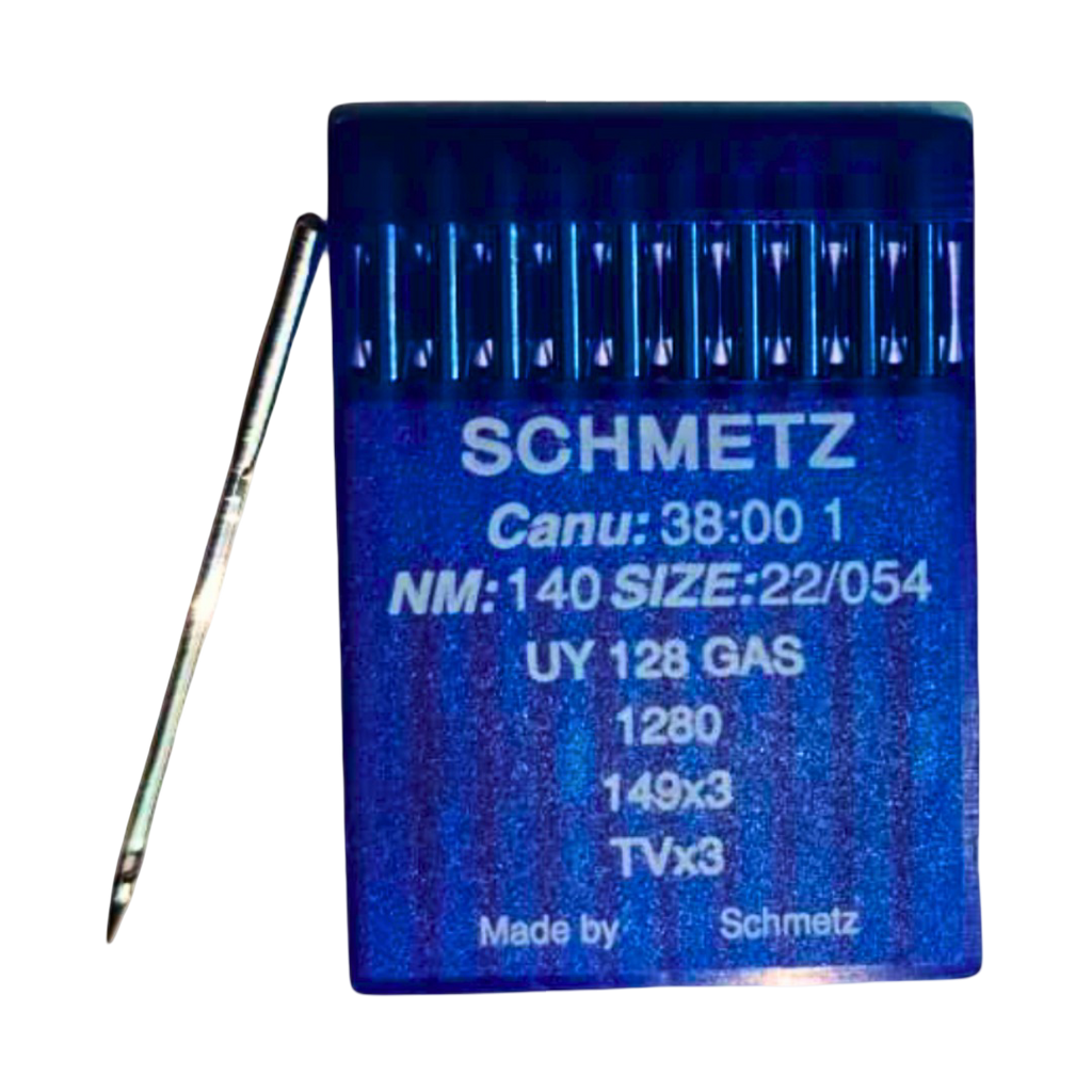 Agujas Industriales SCHMETZ UY 128 GAS / 1280 / 149x3 / TVx3 – Nm 140 (Tamaño 22/054)
