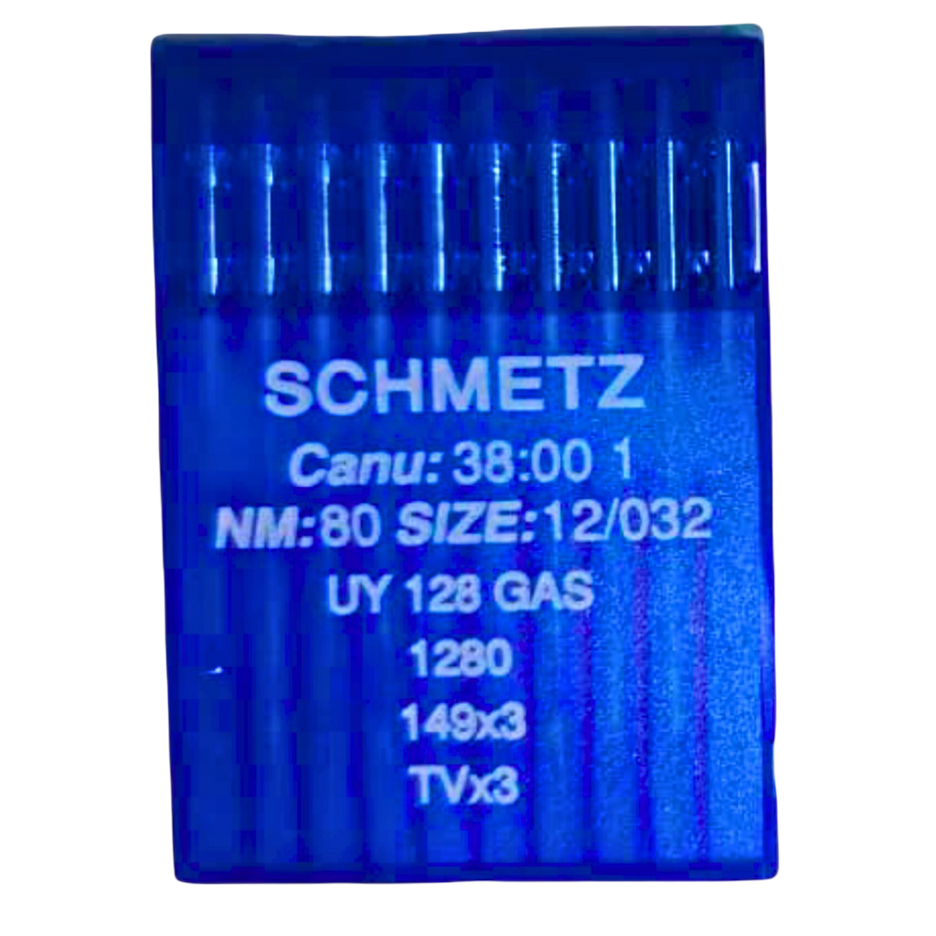 Agujas Industriales SCHMETZ UY 128 GAS / 1280 / 149x3 / TVx3 – Nm 80 (Tamaño 12/032)